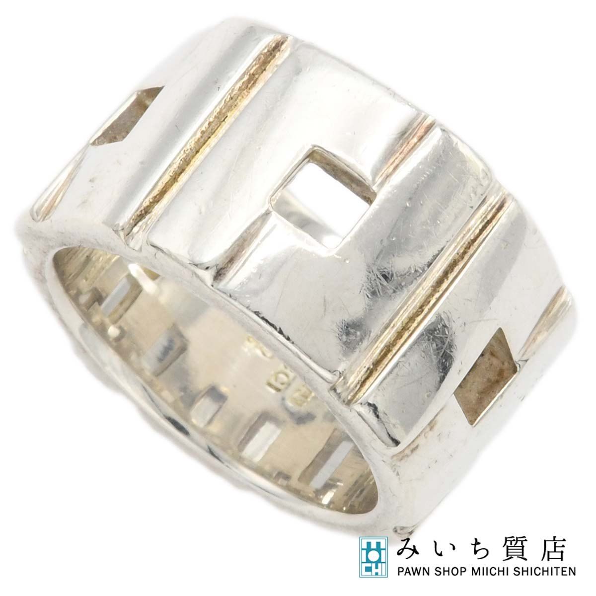 GUCCI グッチ リング モダニストワイドリング 12.5号 925 14.8g アクセサリー 箱 保管袋 H23068!