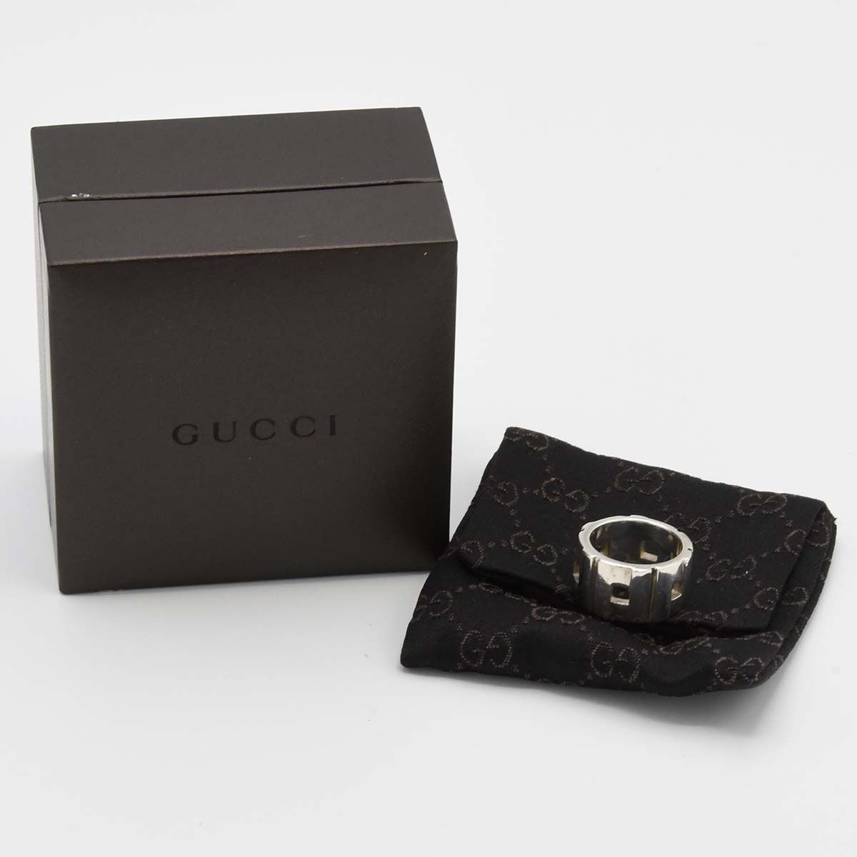 GUCCI グッチ リング モダニストワイドリング 12.5号 925 14.8g アクセサリー 箱 保管袋 H23068!