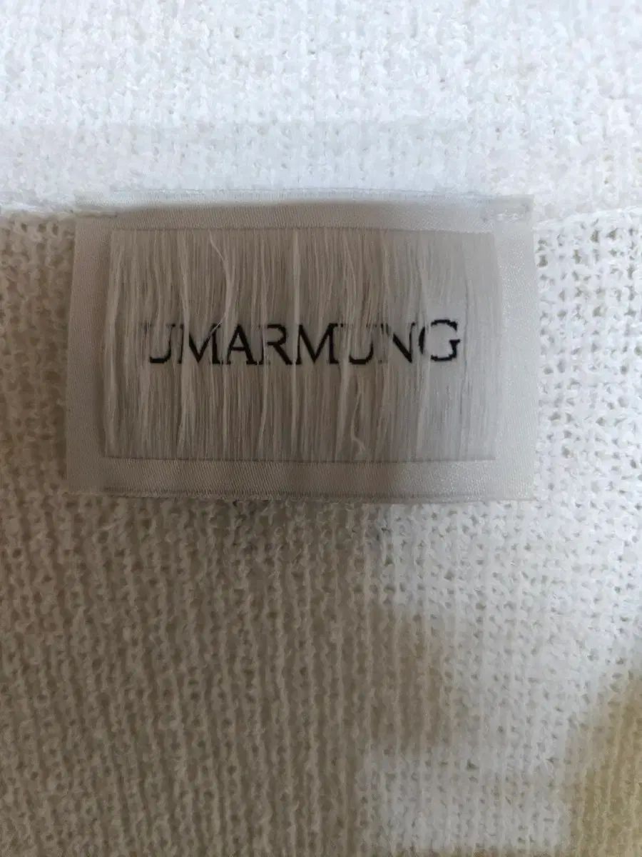 UMARMUNG ウマムン オフホワイト カラー コットン ブークレ TEEN AGE RS Ver. シャツL