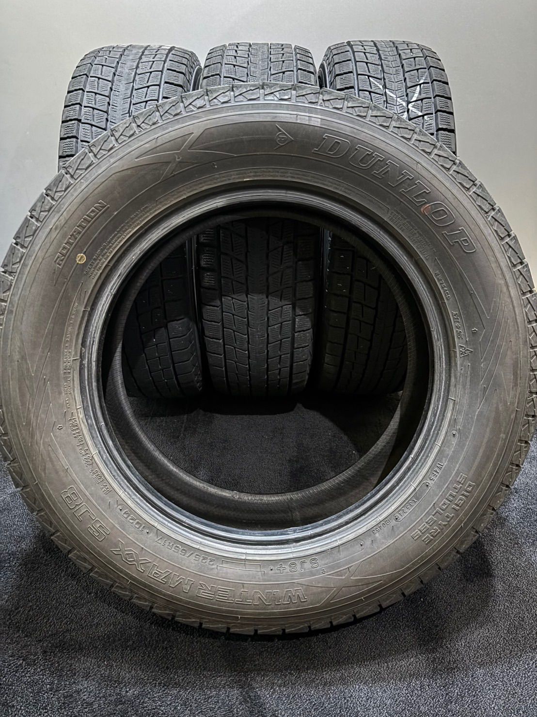 ☆225/65R17 DUNLOP/WINTER MAXX SJ8+ 24年製 スタッドレス 4本