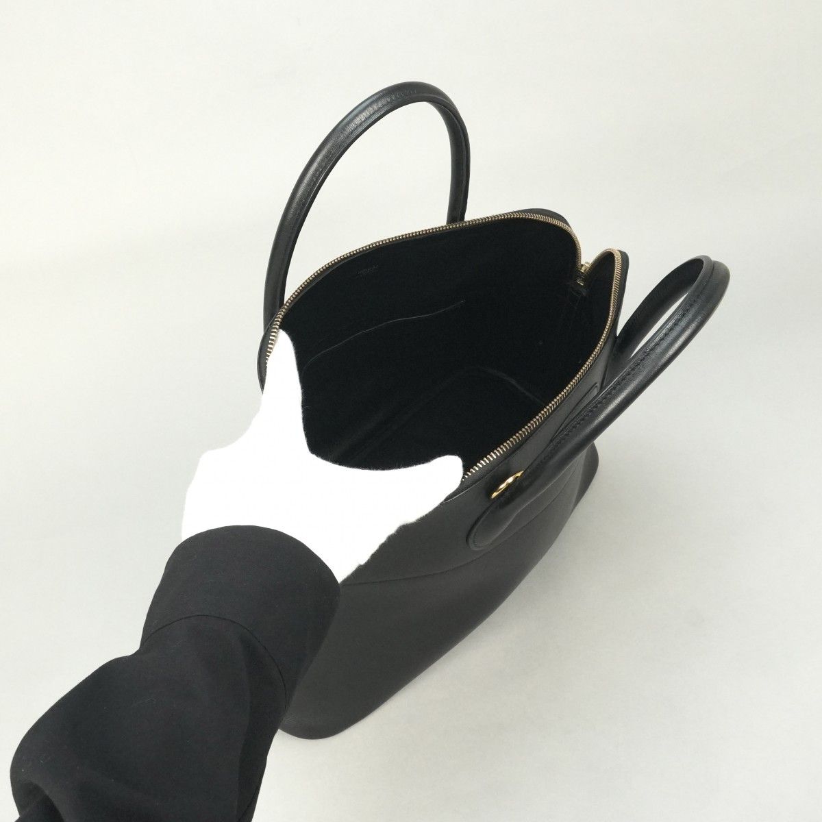 エルメス HERMES ボリード35 ボリード 35 バッグ トートバッグ ショルダーバッグ ガリバー ノワール Noir ブラック Black 黒 ゴールド金具 ヴォーガリバー ハンドバッグ 2way