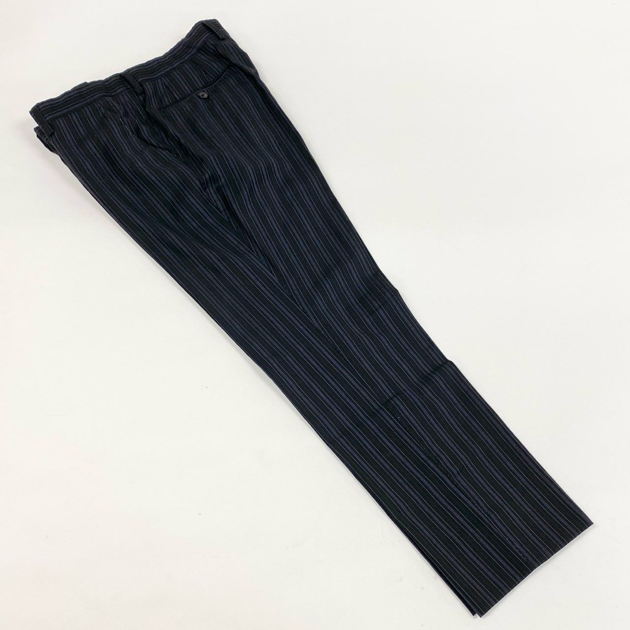69L17 Paul Smith LONDON ポールスミス シングルスーツジャケット ストライプ柄 ロロピアーナ生地 M2 ブラック メンズ 男性用u02t