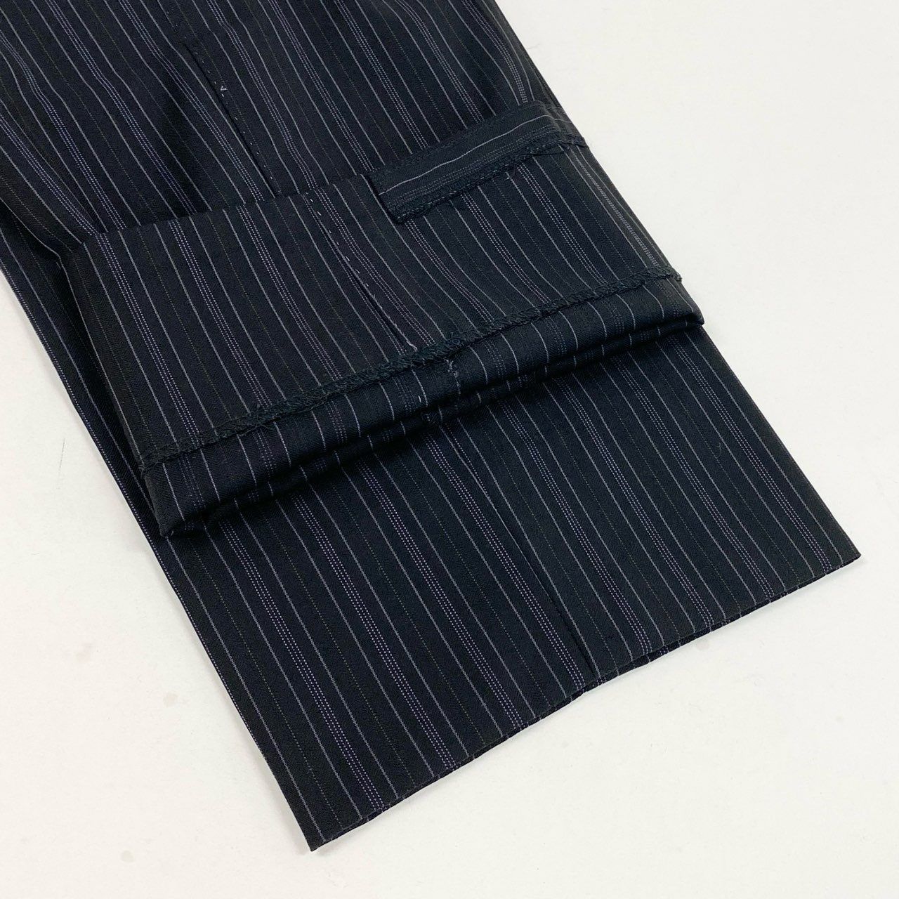 69L17 Paul Smith LONDON ポールスミス シングルスーツジャケット ストライプ柄 ロロピアーナ生地 M2 ブラック メンズ 男性用u02t