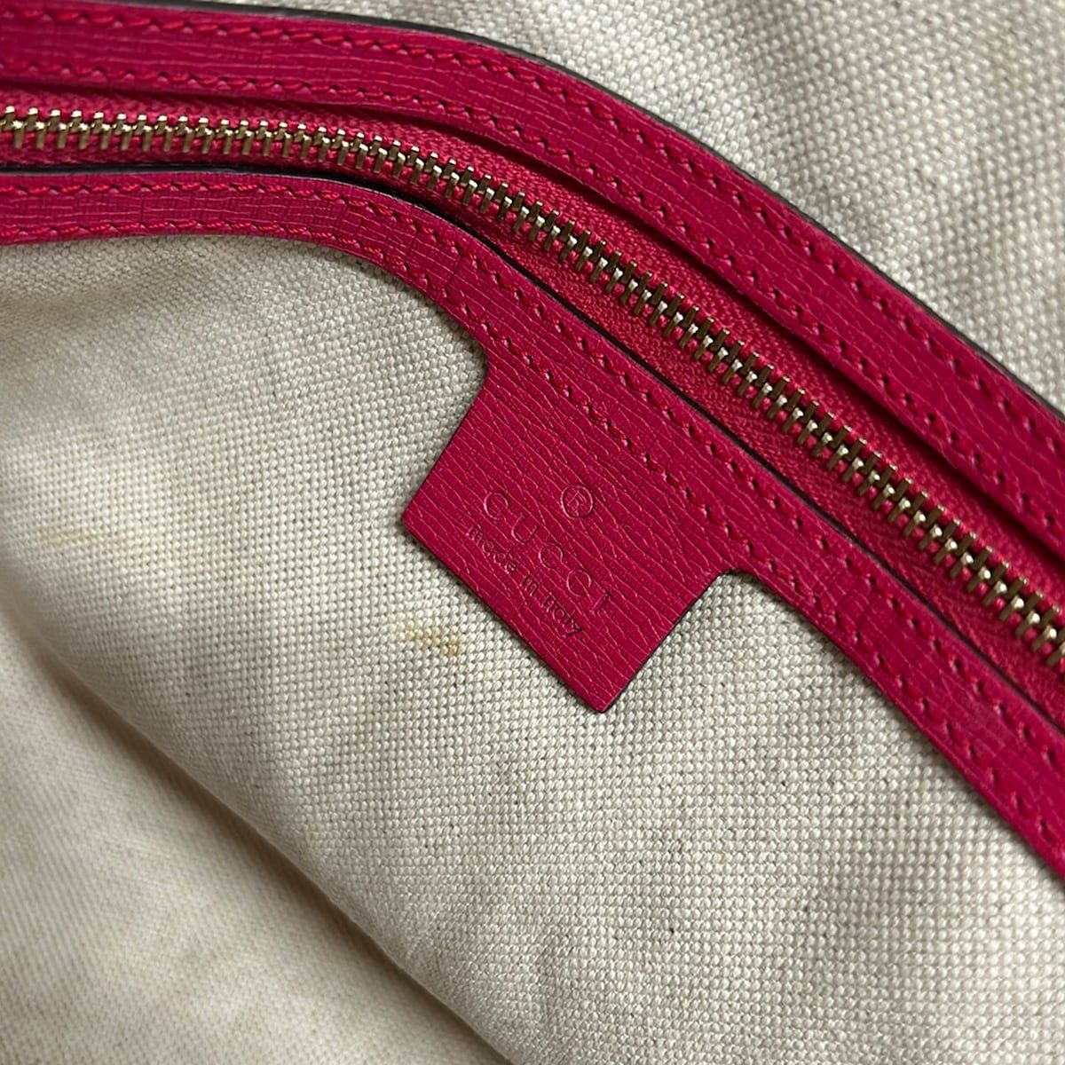 GUCCI(グッチ) ハンドバッグ ニース 309614 ピンク レザー
