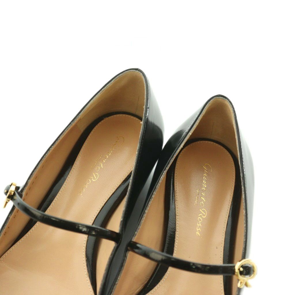 ジャンヴィトロッシ Gianvito Rossi パンプス スクエアトゥ エナメル