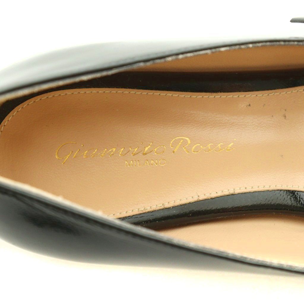 ジャンヴィトロッシ Gianvito Rossi パンプス スクエアトゥ エナメル ジャンヴィトロッシ Gianvito Rossi パンプス スクエアトゥ エナメル