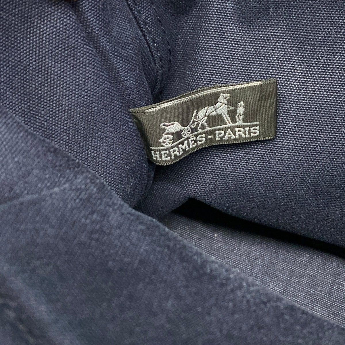 HERMES(エルメス) トートバッグ フールトゥトートPM ネイビー×ダークブラウン HERMES(エルメス) トートバッグ フールトゥトートPM ネイビー×ダークブラウン