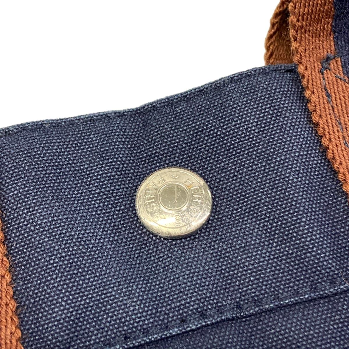 HERMES(エルメス) トートバッグ フールトゥトートPM ネイビー×ダークブラウン HERMES(エルメス) トートバッグ フールトゥトートPM ネイビー×ダークブラウン