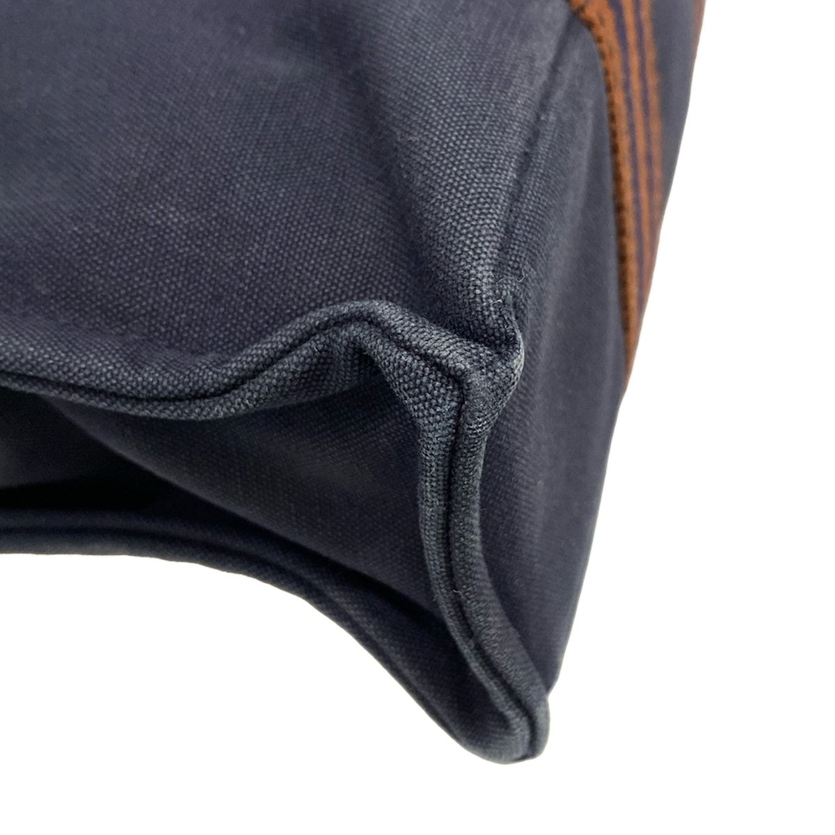 HERMES(エルメス) トートバッグ フールトゥトートPM ネイビー×ダークブラウン HERMES(エルメス) トートバッグ フールトゥトートPM ネイビー×ダークブラウン