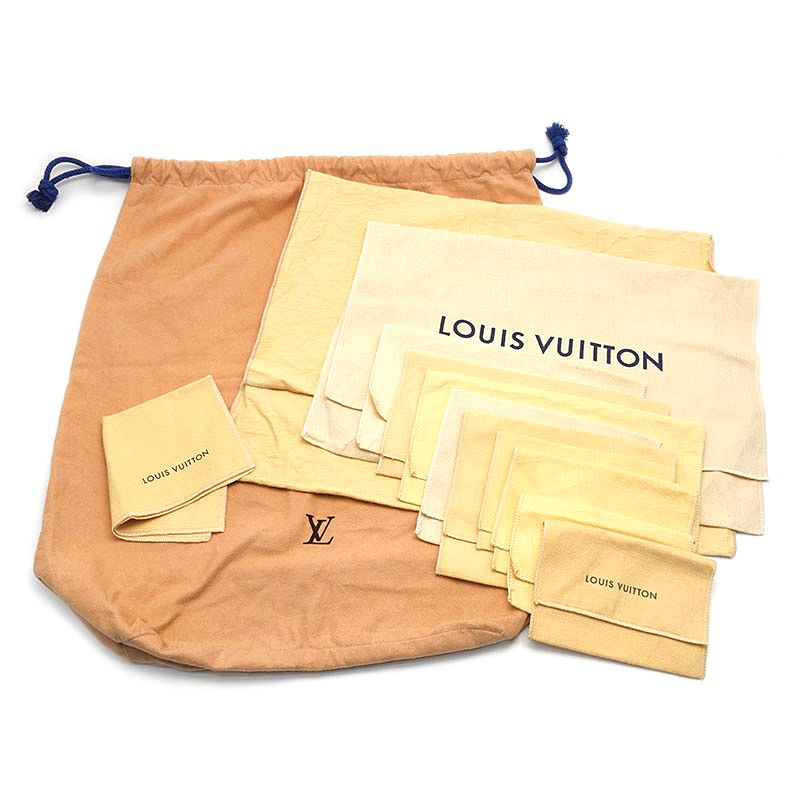 H1241 VUITTON ルイヴィトン  保存袋　袋　まとめ　収納　折り畳み ルイヴィトン Louis Vuitton LV 保存袋セット12枚 バッグ・小物 - メルカリ