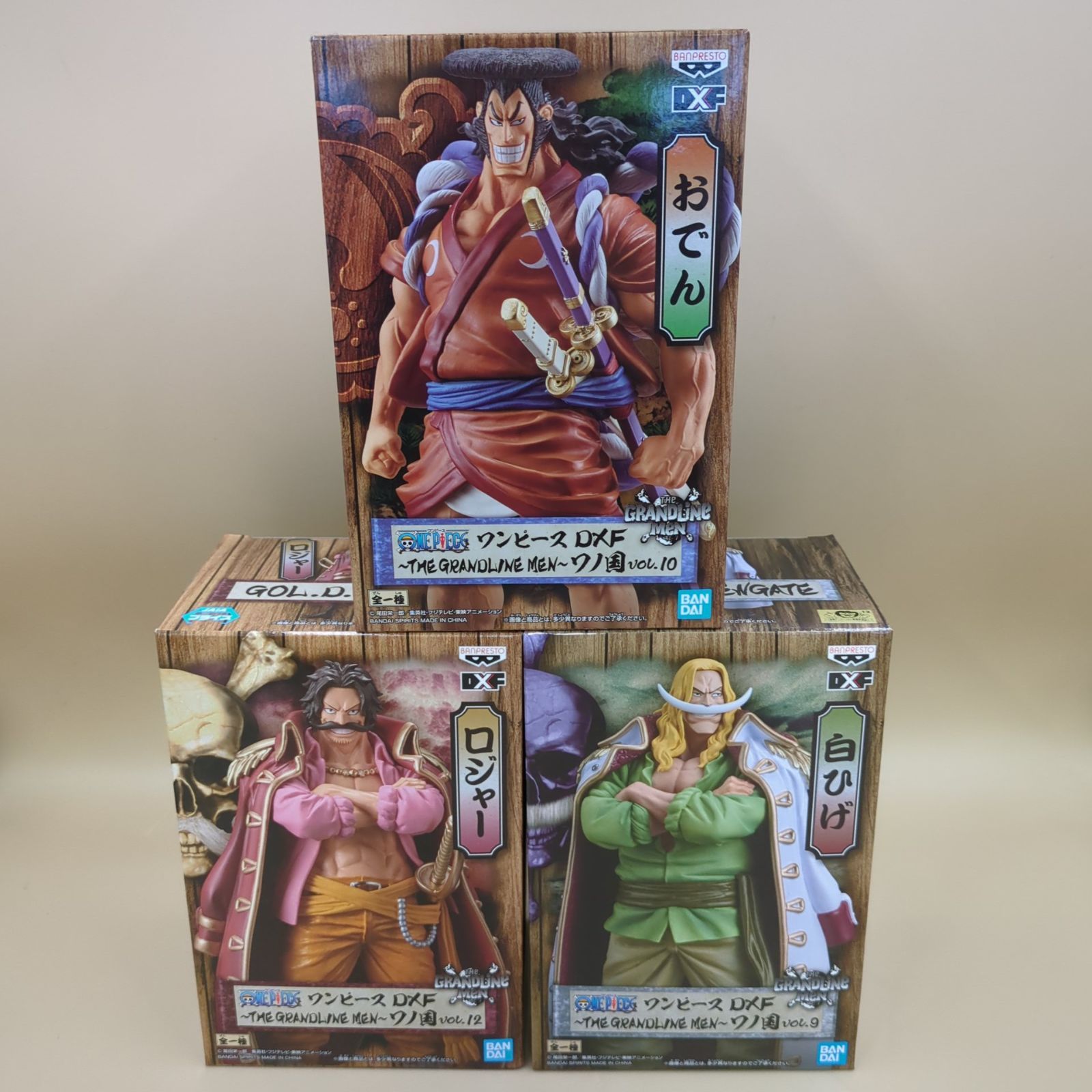 D41915】[未開封品] ワンピース DXF ロジャー、白ひげ、おでんワノ国3