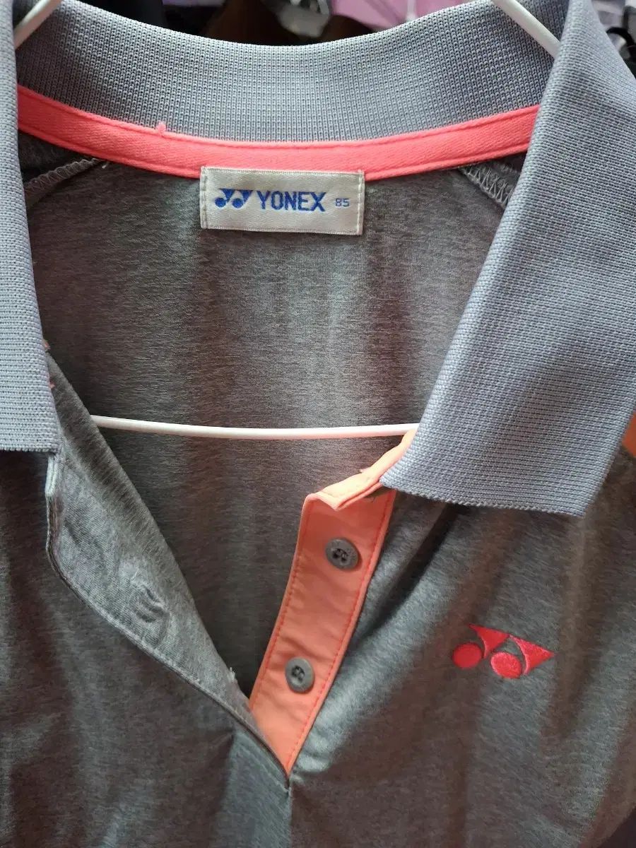 YONEX ヨネックス レディース ポロTシャツ グレー/ピンク85 - メルカリ