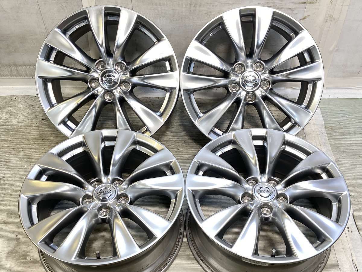18x8.0 43 114.3-5穴 日産純正 フーガ 中古ホイール 4本セット a18190809600
