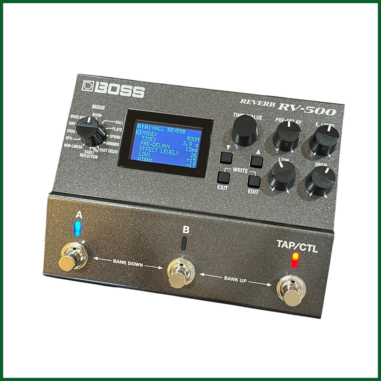 中古●BOSS/ボス●リバーブ RV-500 Fender Reverb 空間エフェクター 元箱付 ACケーブルなし 質