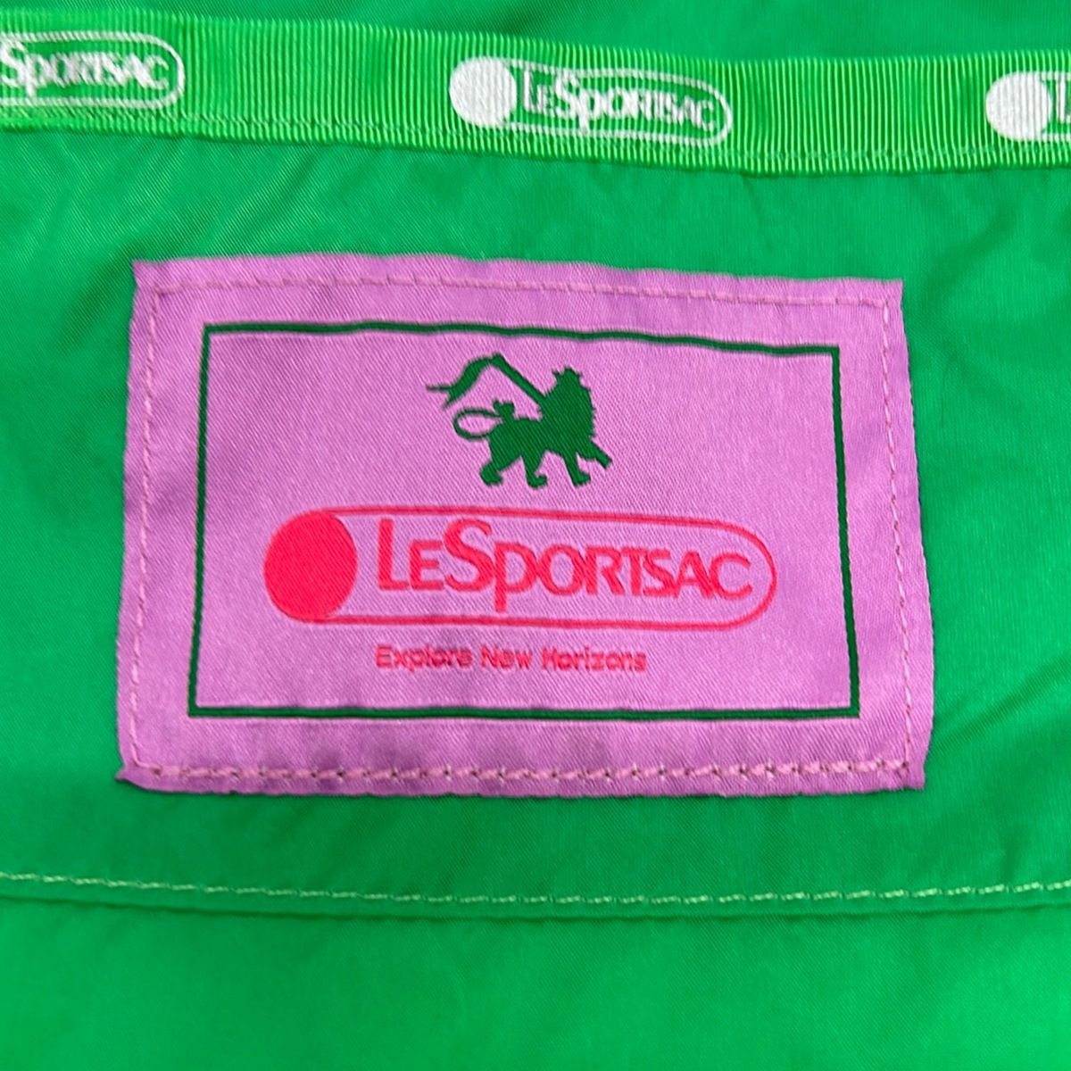LESPORTSAC(レスポートサック) トートバッグ - グリーン×ダーク 