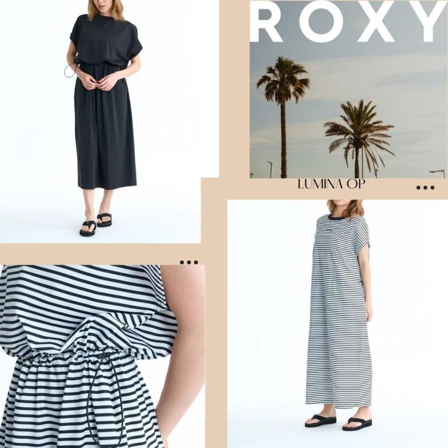 ロキシー ラッシュワンピース UVカット レディース