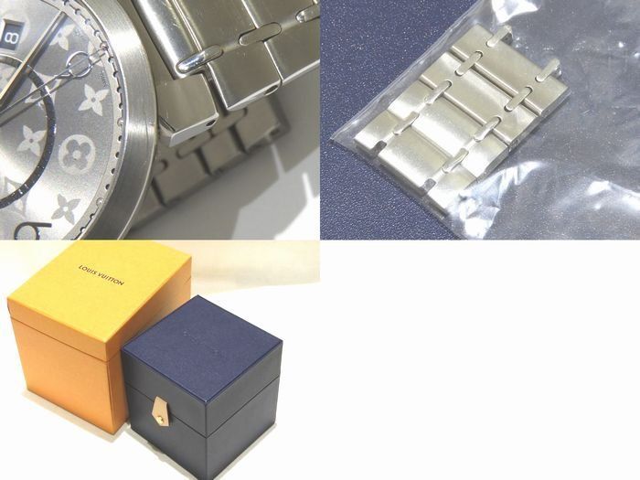 LOUIS VUITTON ヴィトン メンズ クォーツ 時計 Q1DM0 ☆ タンブール