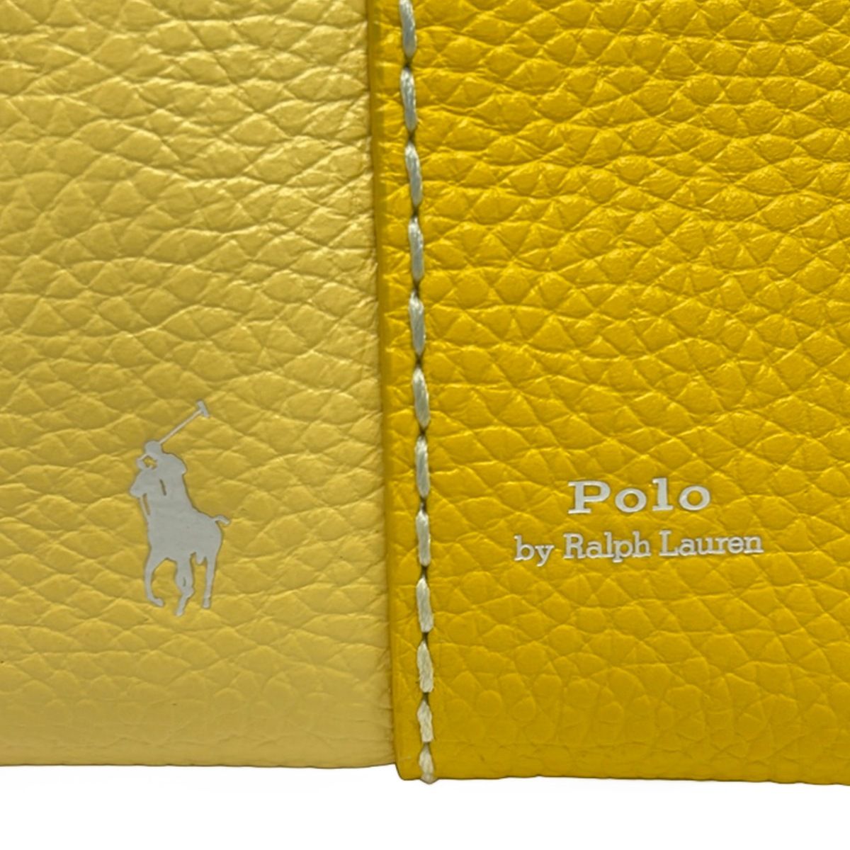 POLObyRalphLauren(ポロラルフローレン) トートバッグ Polo Play レザー スモール トート カナリア イエロー×レモン メリン レザー POLObyRalphLauren(ポロラルフローレン) トートバッグ Polo Play レザー スモール トート カナリア イエロー×レモン メリン レザー