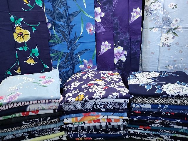 平和屋本店■浴衣 まとめて 45点 花柄 朝顔 百合 kansai 山本寛斎 など 着用可能多数 未使用品あり ppp3807