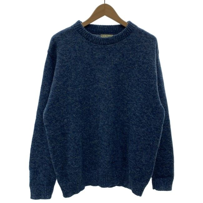 【中古】　L.L.Bean　セーター　長袖　ニット　トップス　クルーネック　無地　オーバーサイズ　USA製　アウトドア　古着　/1152