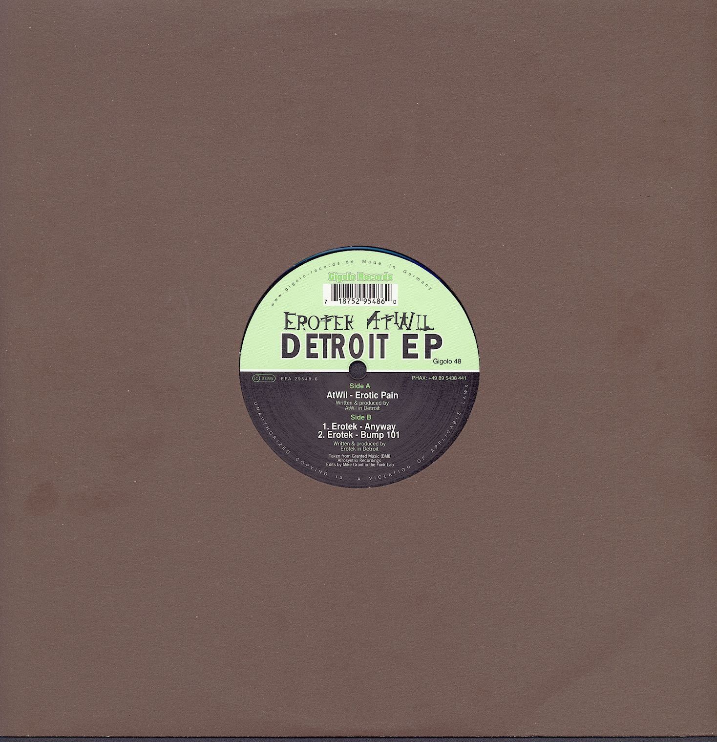 【CD】Detroit Ep [12 inch Analog]