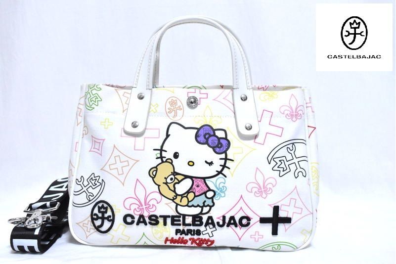 新品 カステルバジャック【KITTON】キティちゃん 2WAY トートバッグ CASTELBAJAC IKETEI