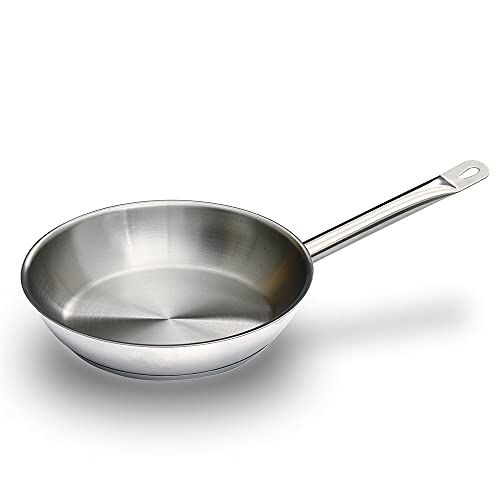KIPROSTAR 業務用ステンレスフライパン 24cm IH対応 底面3層構造 キプロスター 食洗器対応 コーティングなし IH/直火両対応mi d4434b91