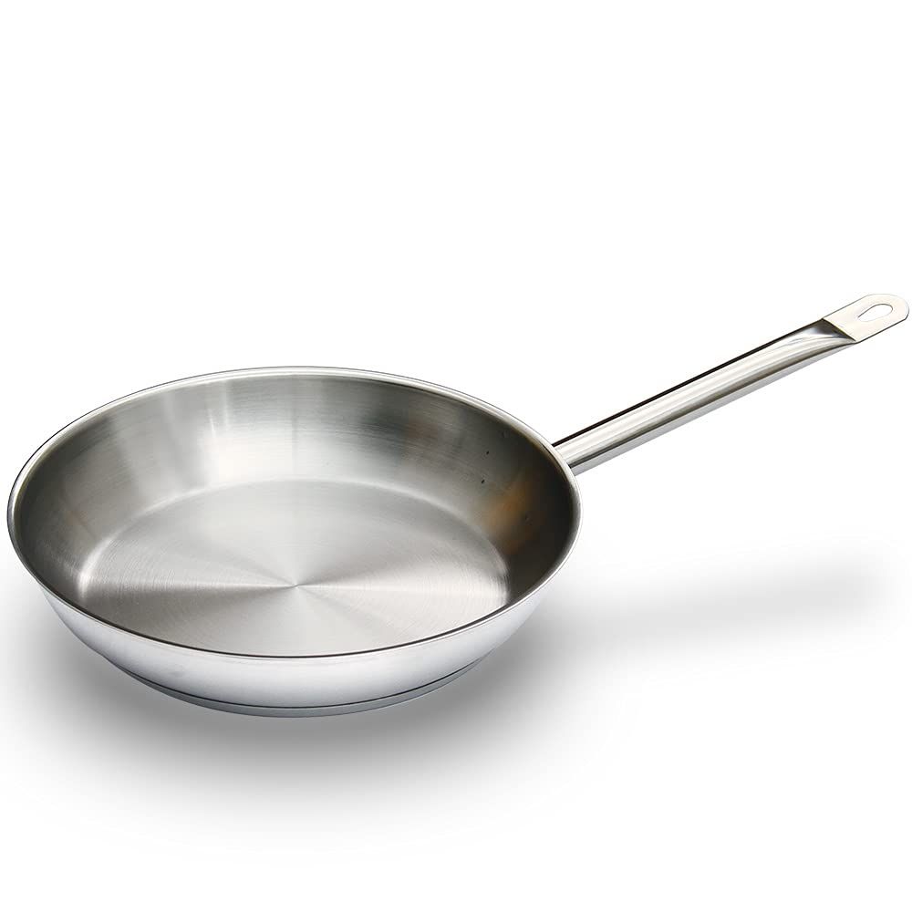 KIPROSTAR 業務用ステンレスフライパン 28cm IH対応 底面3層構造 キプロスター 食洗器対応 コーティングなし IH/直火両対応mi 1f4e0830