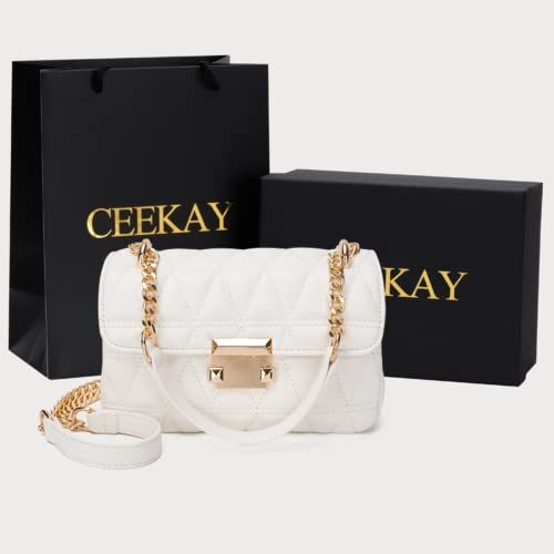 CEEKAY ショルダーバッグ 斜めがけ レディース カジュアル ミニバッグ 小さめ バッグ シンプル 軽量 韓国風バッグ 鞄 カバン ポシェット ファッション雑貨 チェーン ホワイトmi a8a44b10 CEEKAY ショルダーバッグ 斜めがけ レディース カジュアル ミニバッグ 小さめ バッグ シンプル 軽量 韓国風バッグ 鞄 カバン ポシェット ファッション雑貨 チェーン ホワイトmi a8a44b10