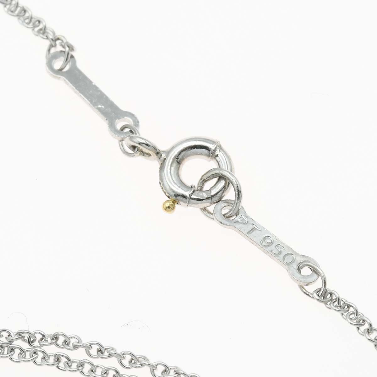 仕上げ済 Tiffany&Co. ティファニー ネックレス オープンハート ダイヤモンド PT950 約9.3g ジュエリー ◆ eco1963 仕上げ済 Tiffany&Co. ティファニー ネックレス オープンハート ダイヤモンド PT950 約9.3g ジュエリー ◆ eco1963