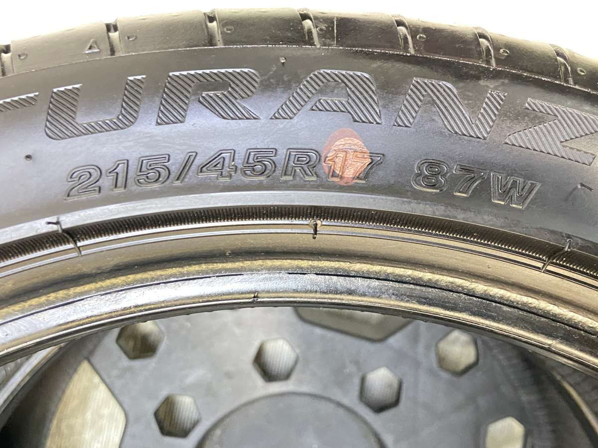 215/45R17 ブリヂストン トランザ T002 中古タイヤ サマータイヤ 2本