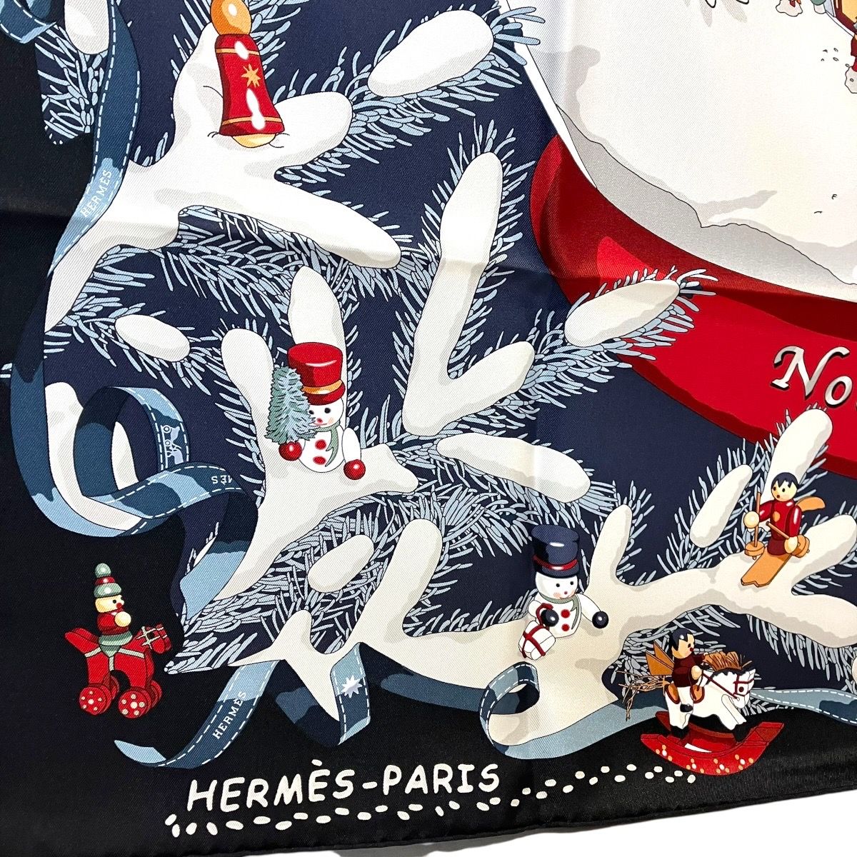 エルメス HERMES フォーブル24番地のクリスマス カレ90 スカーフ