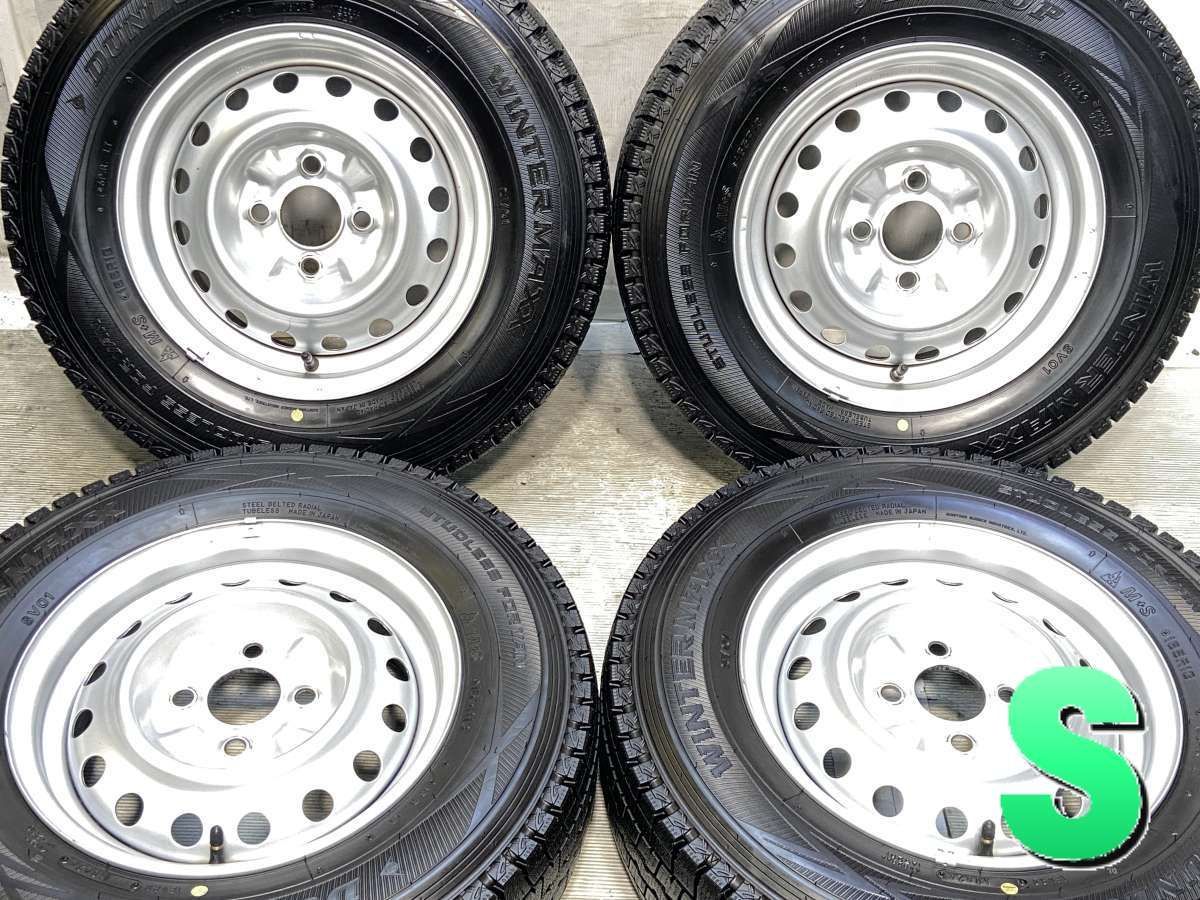 165R13 6PR ダンロップ ウィンターマックス SV01 日産純正 13x5.0 100