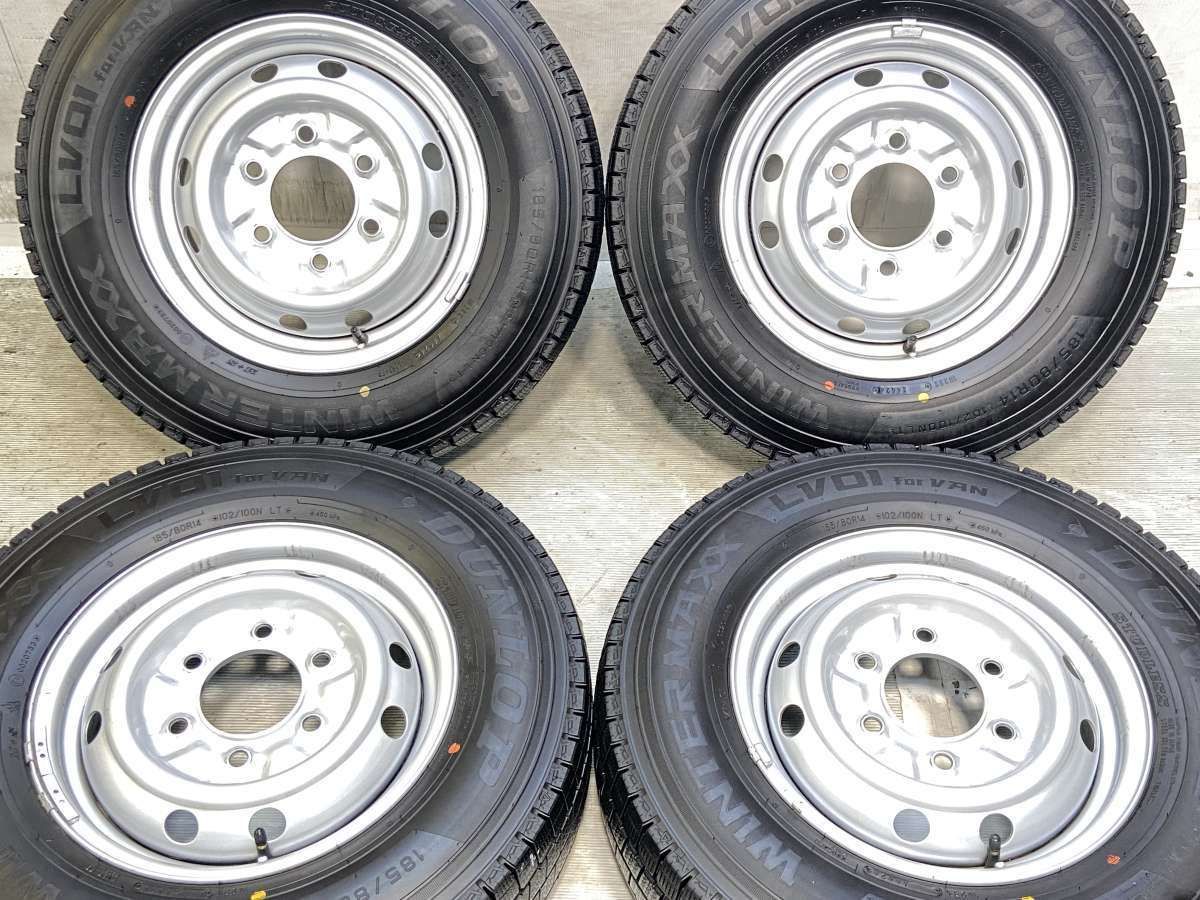 185/80R14 102/100LT ダンロップ ウィンターマックス LV01 for VAN