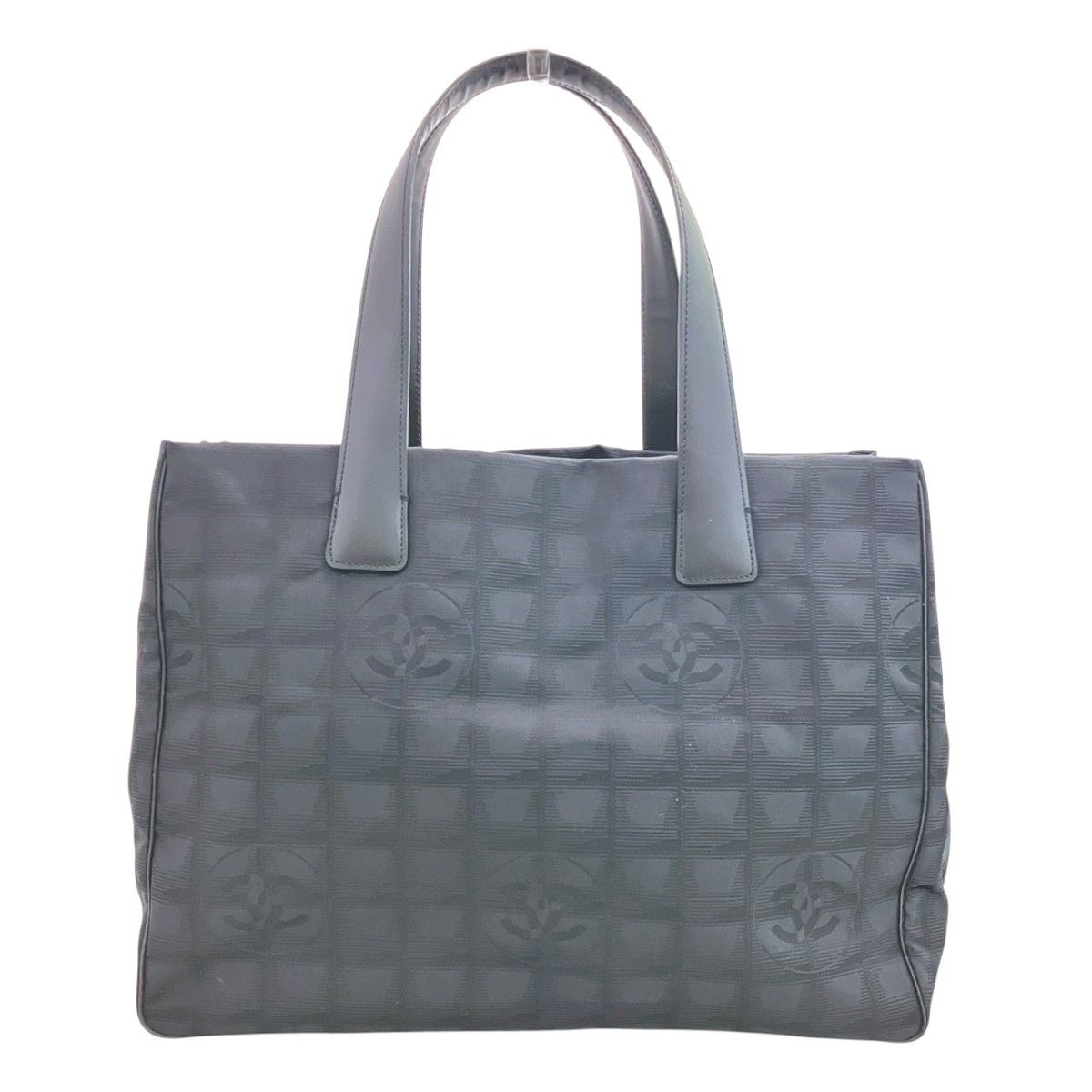 シャネル CHANEL トートMM ニュートラベルライン トートバッグ レザー 