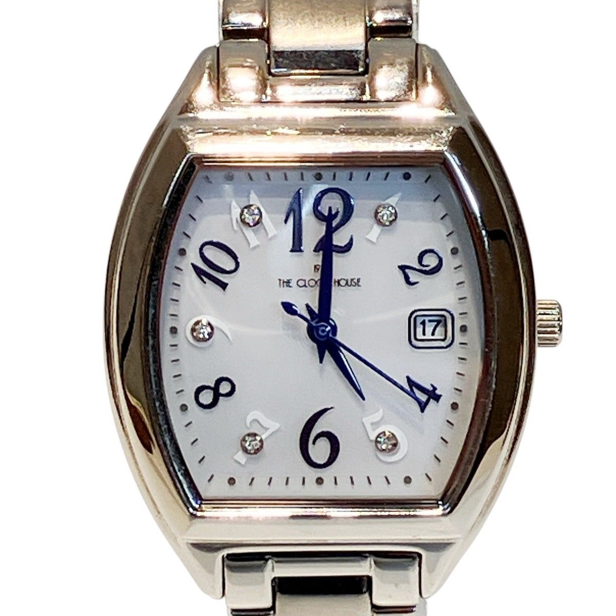 ザ･クロックハウス THE CLOCK HOUSE 腕時計 総重量約53.8g SS SS ソーラー ホワイト文字盤文字盤 LBC1005 レディース
