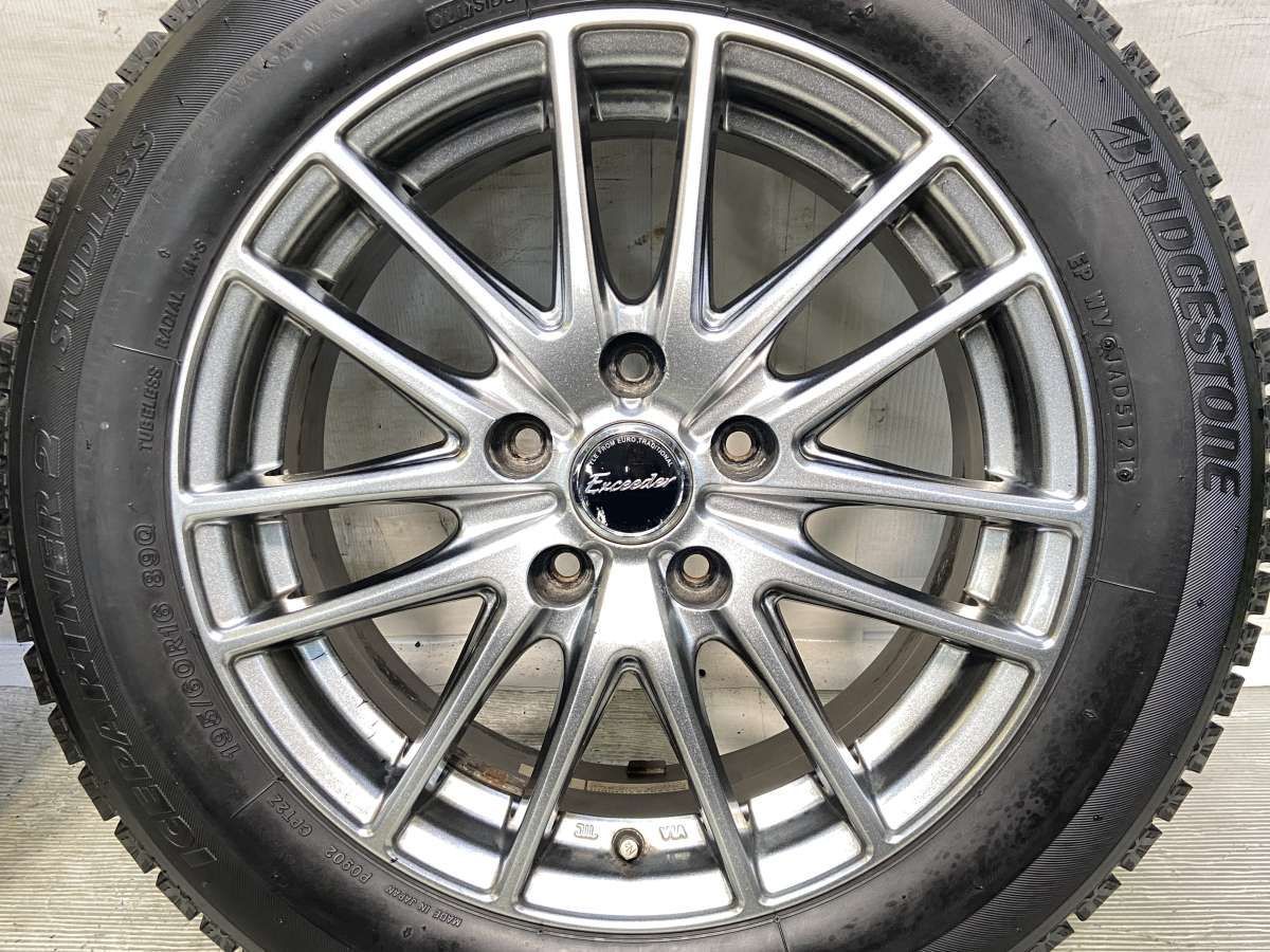 195/60R16 ブリヂストン アイスパートナー2 エクシーダー 16x6.5 48