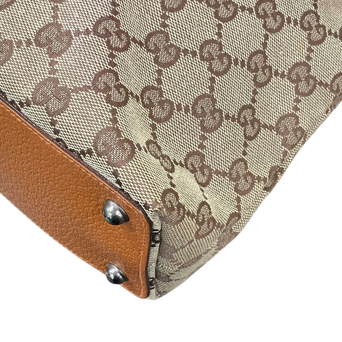 グッチ GUCCI GGキャンバス ハンドバッグ キャンバス レザー 120837 レディース