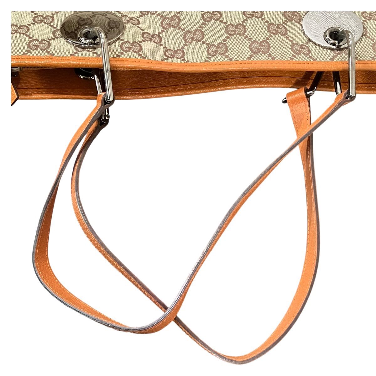 グッチ GUCCI GGキャンバス ハンドバッグ キャンバス レザー 120837 レディース