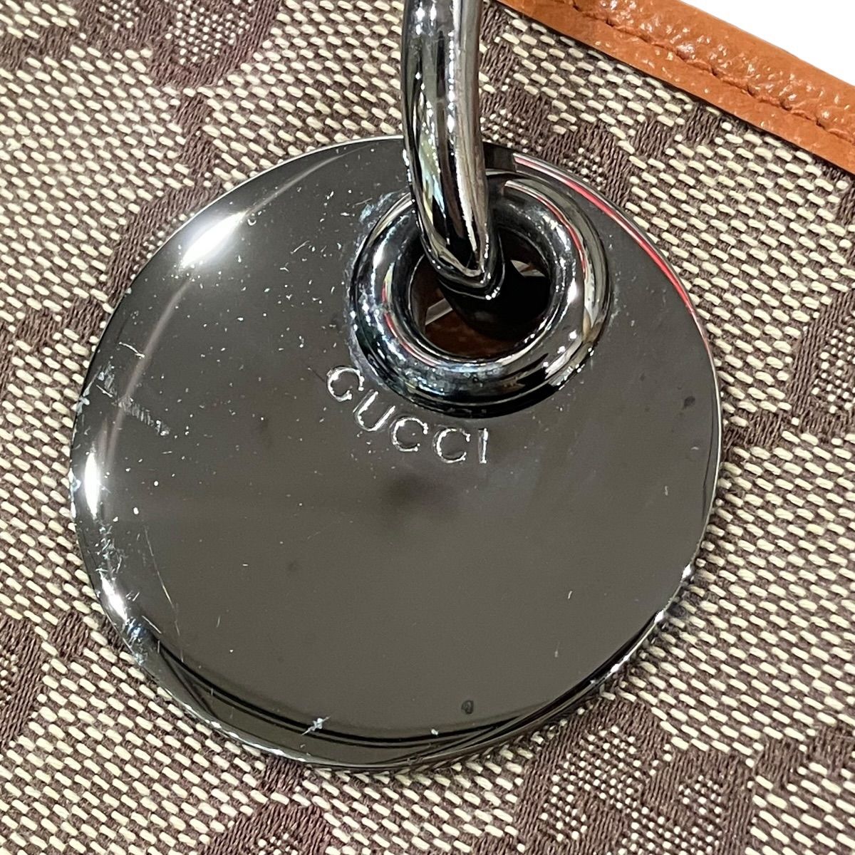 グッチ GUCCI GGキャンバス ハンドバッグ キャンバス レザー 120837 レディース