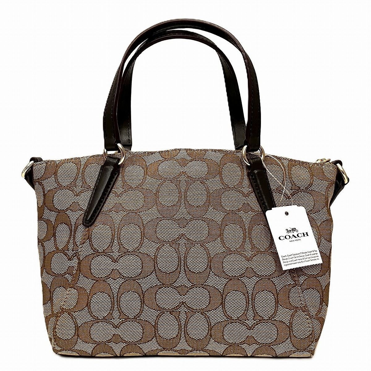 コーチ COACH シグネチャー ハンドバッグ キャンバス レザー F27580 レディース コーチ COACH シグネチャー ハンドバッグ キャンバス レザー F27580 レディース