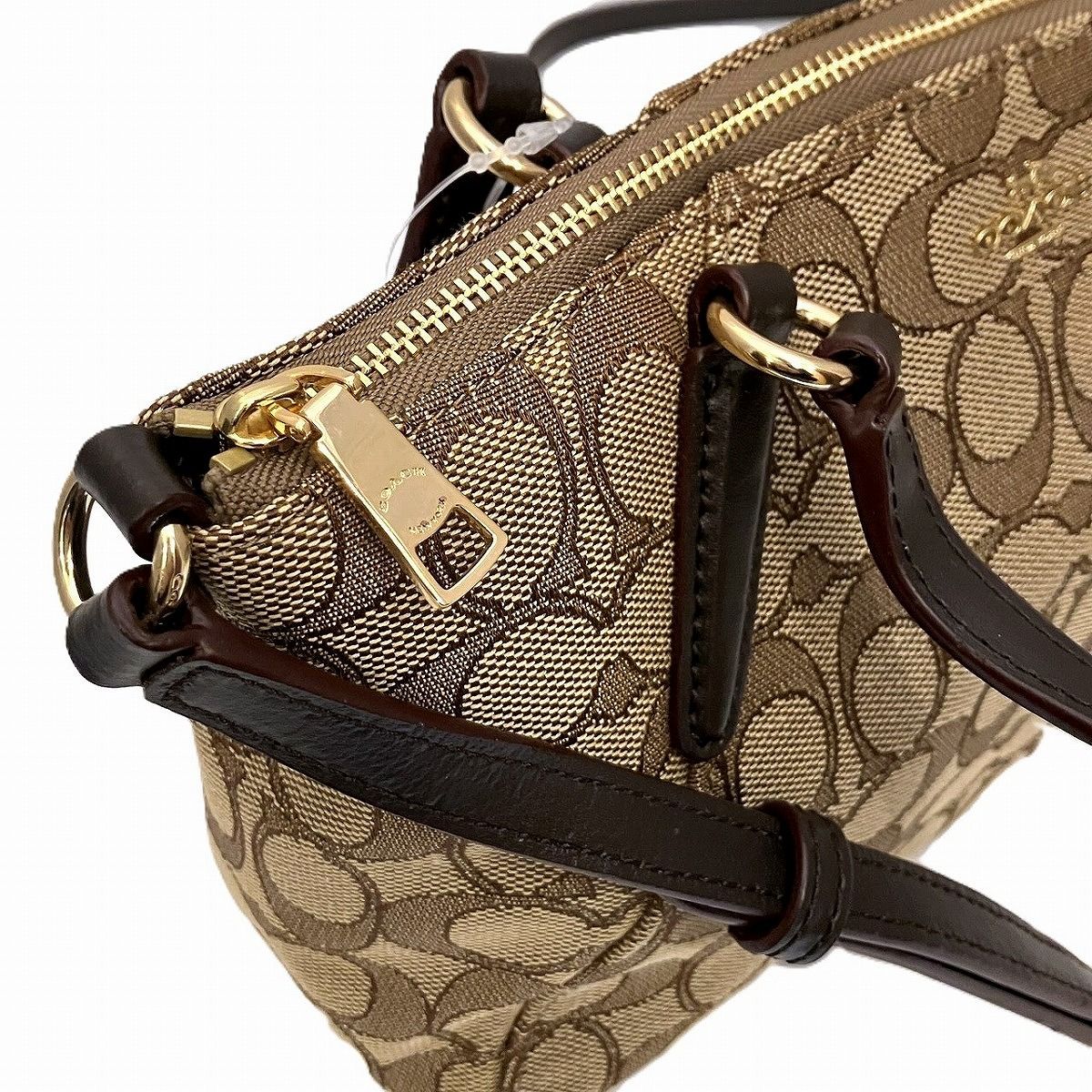 コーチ COACH シグネチャー ハンドバッグ キャンバス レザー F27580 レディース コーチ COACH シグネチャー ハンドバッグ キャンバス レザー F27580 レディース