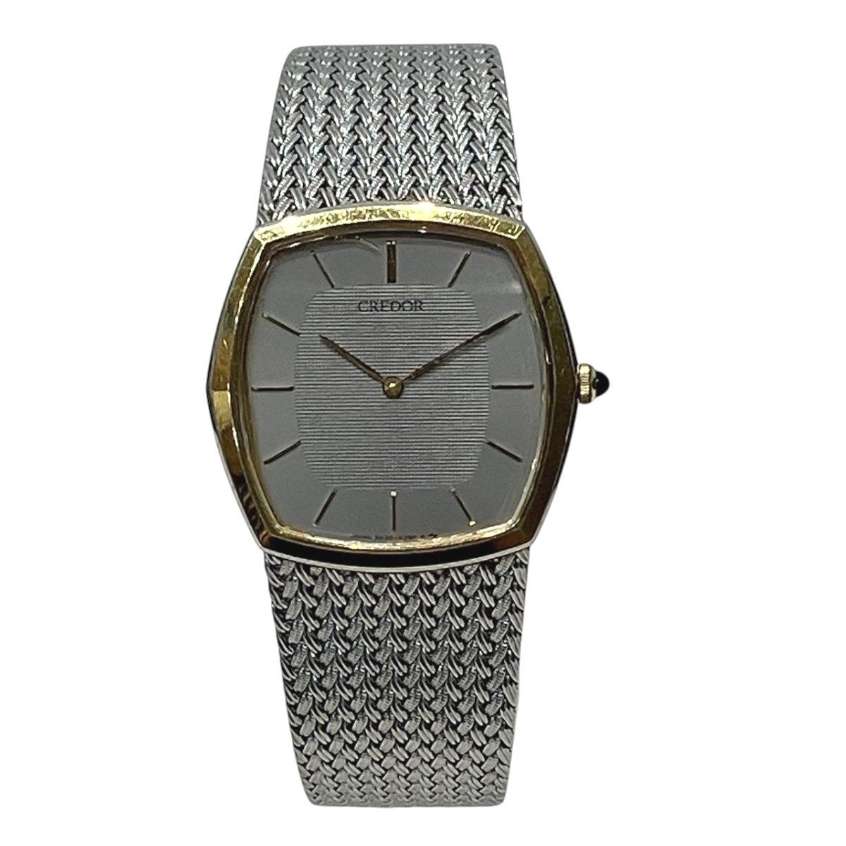 セイコー SEIKO クレドール 腕時計 総重量約50.5g SS クオーツ グレー文字盤 5930-5392 メンズ