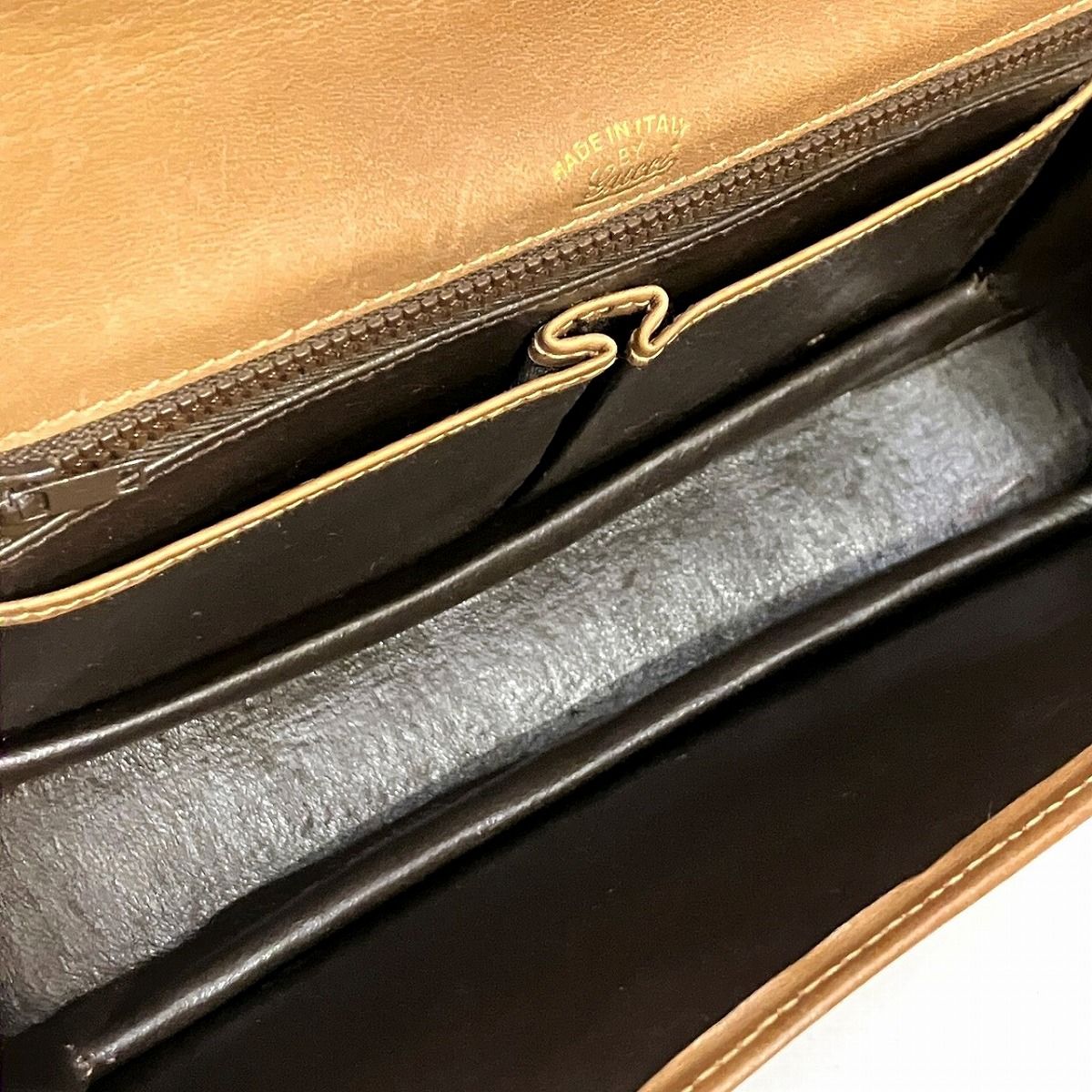 グッチ GUCCI ホースビット GG ショルダーバッグ キャンバス レザー