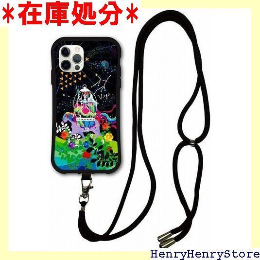 スマホショルダー付 iPhone16Pro互換品 スマホケース i-coronケース 耐衝撃タイプ ホラグチカヨ 動物 アニマル デザイン アイフォン16プロ互換品 ケース 保護 スマホカバー おとめ座 乙女座 ヴァーゴ 2314