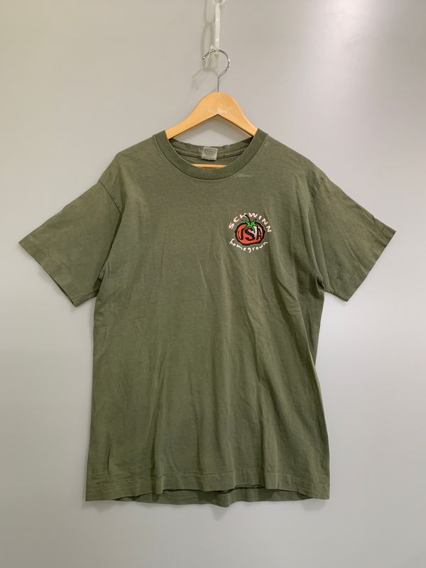 【中古品】 SCHWINN シュウィン BIKE PRINT TEE GREEN 80S バイク プリント 半袖Tシャツ 80年代 メンズ トップス ヴィンテージ 【146-260518-em-37-min】