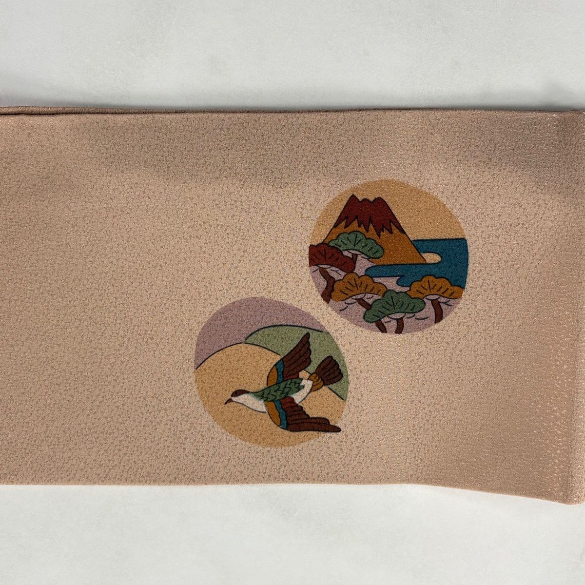 在庫一掃】 名古屋帯 秀品 富士山 鳥 薄茶色 正絹 【中古】 - メルカリ
