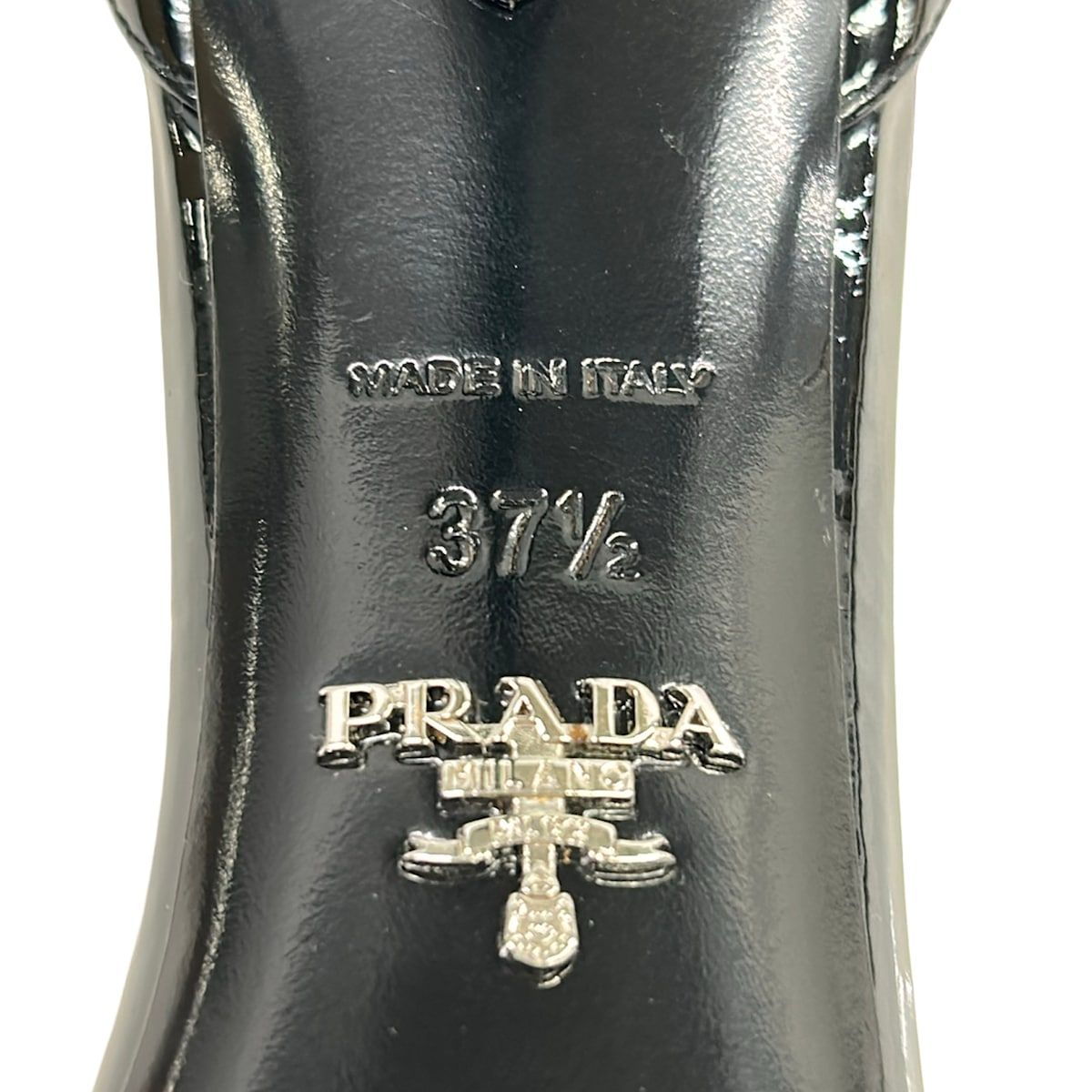 PRADA(プラダ) パンプス 37 1/2 レディース - 黒×ライトピンク×マルチ