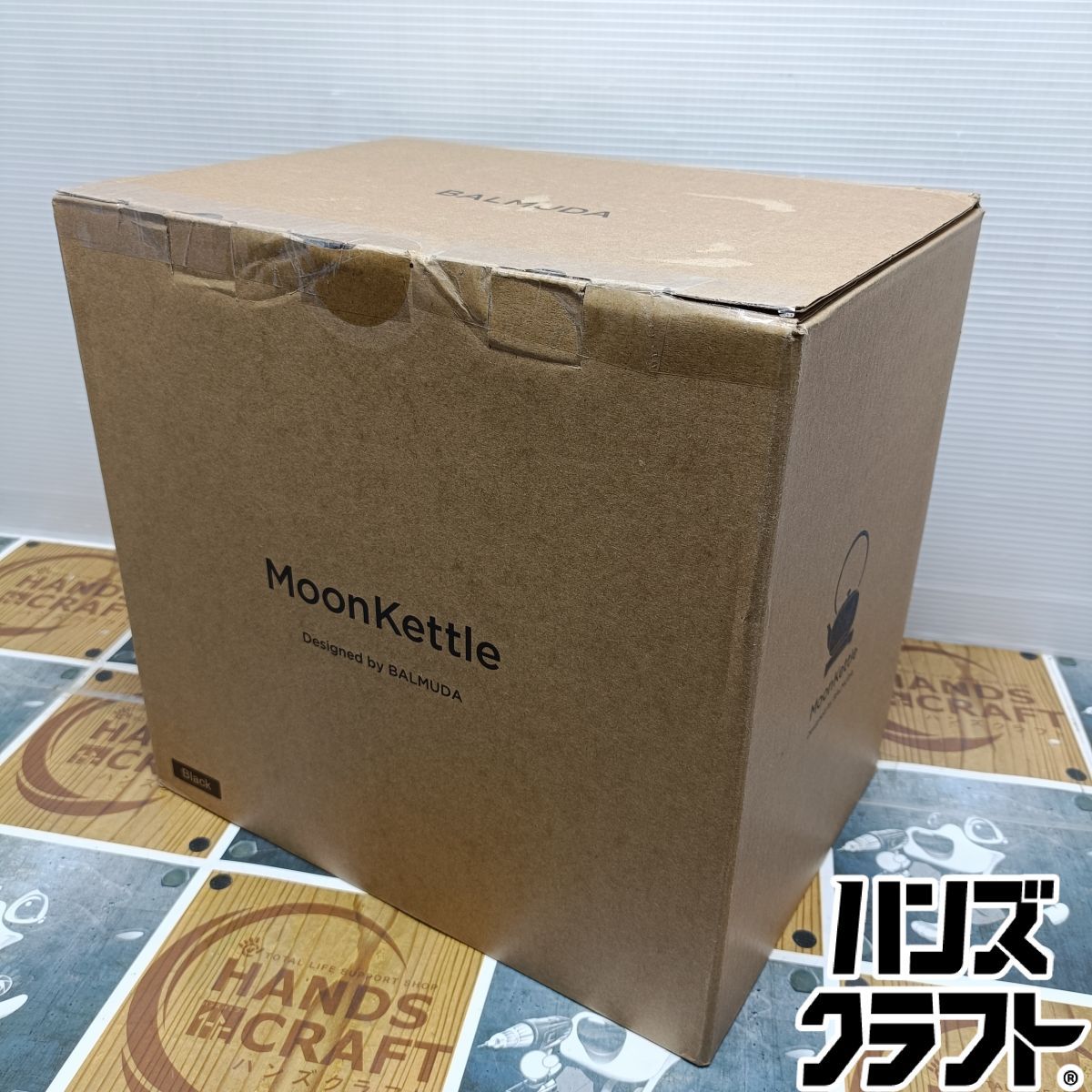 ◆【未使用品】バルミューダ　MoonKettle 　KPT02JP-BK　本体寸法=幅226X奥行178 x 高263(mm) 定格容量=0.9(L) 電気ケトル Black【中古】 15,840円