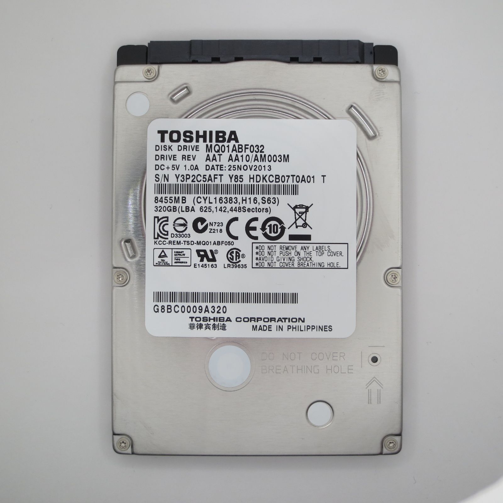 PC/タブレット 320GB 2.5インチ SATA ハードドライブ ディスク Hdd